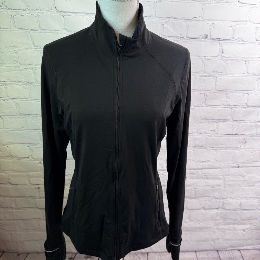 VICTORIA Sport Black Sheer Back Jacket Medium